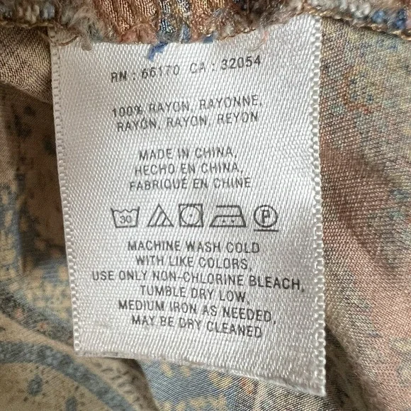 Anthropologie Holding Horses Womens 2 Paisley Print Elastic Waist Mini Dress - Picture 6 of 6